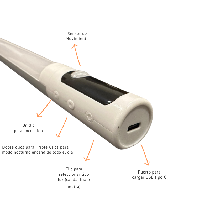 Luz para alacena con sensor de movimiento