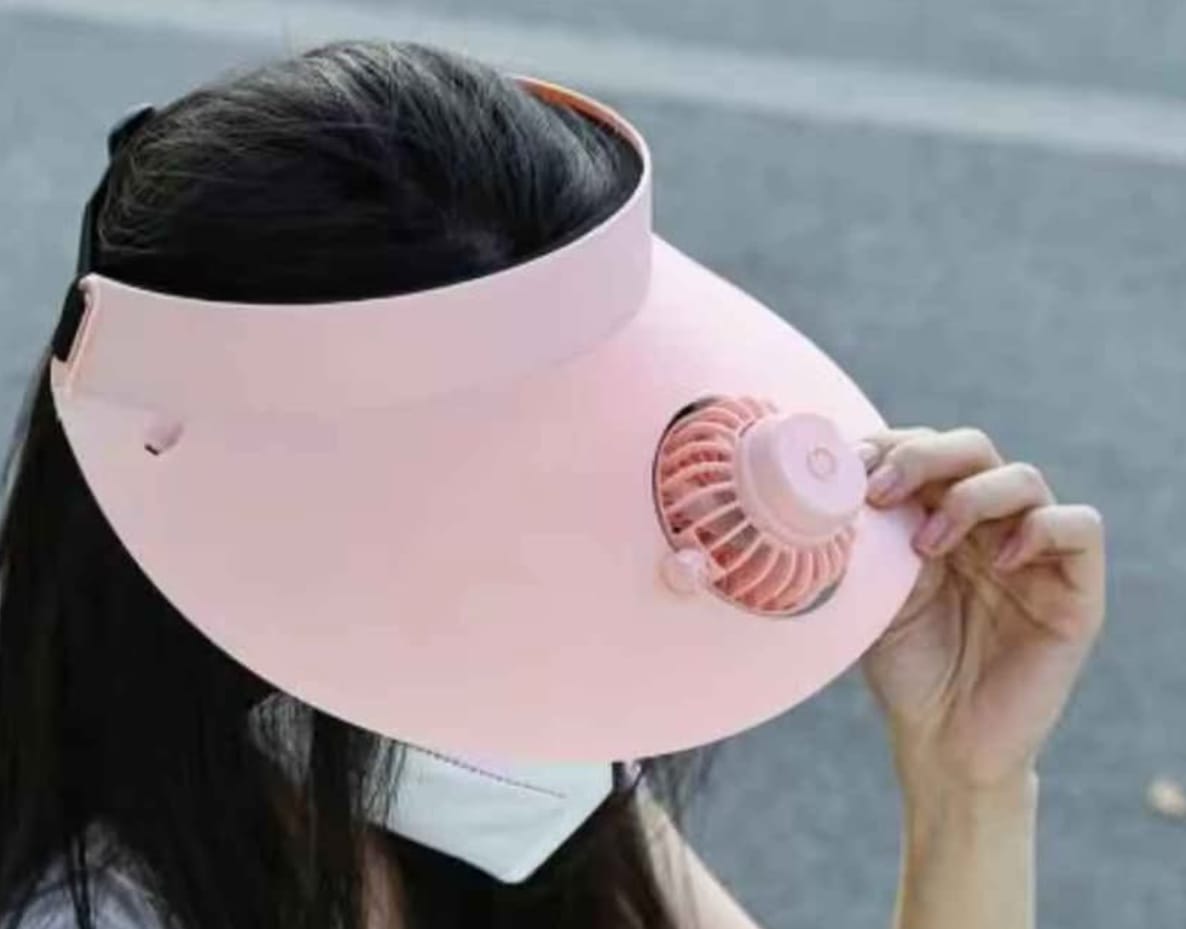 Visera Con Ventilador Recargable