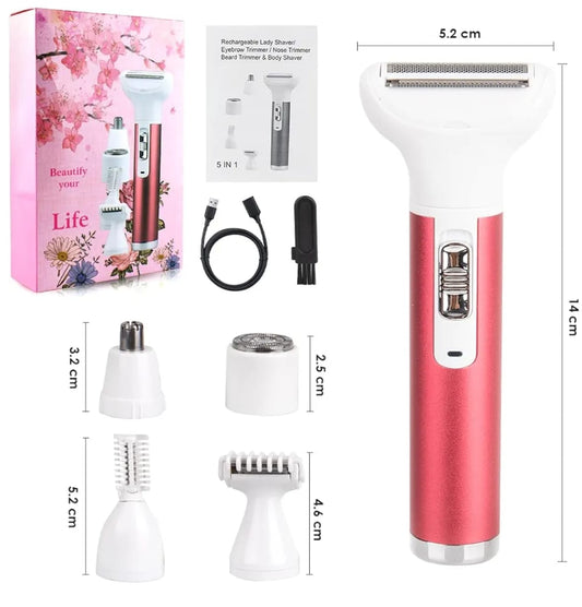 Kit Depiladora Portatil 5 En 1