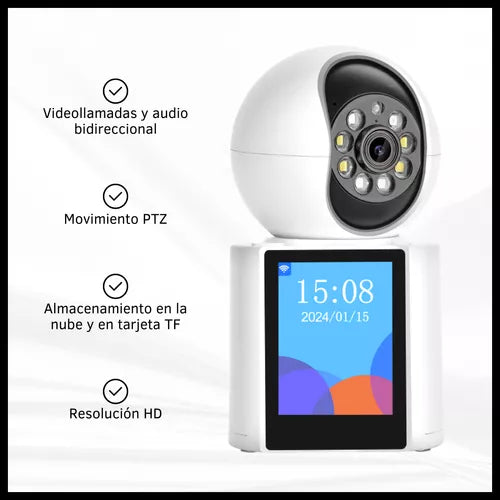 Camara bidireccional con pantalla